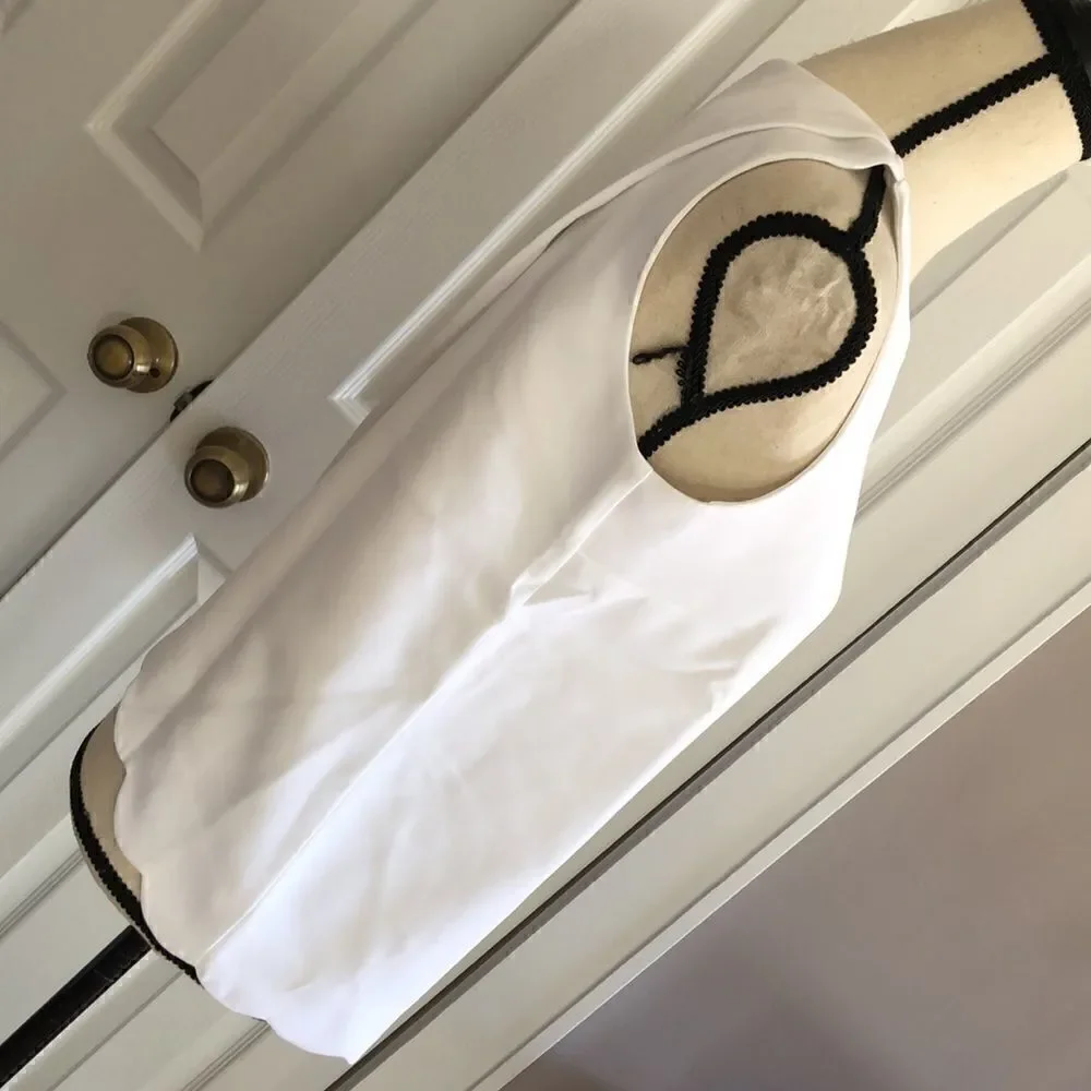 J. Crew Scalloped-hem top with overlapped back